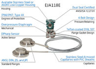Transmisor de presión diferenciada de Yokogawa EJA118E con los sellos remotos del diafragma