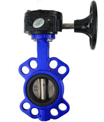 Tipo estructura compacta simple de la mariposa de la válvula de control de la abrazadera del engranaje de gusano de D371X