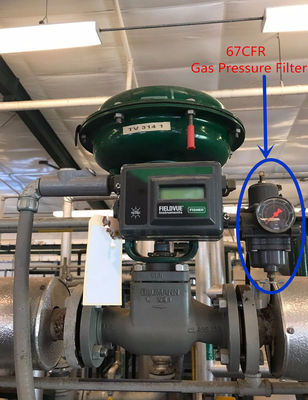 Regulador de filtros de 250 psi Fisher 67CFR