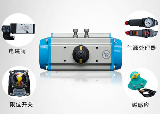 Tipo diseño compacto ahorro de energía ligero actuado neumático de la oblea de la válvula