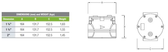 El regulador de presión de gas de 6 barras Italia Geca hizo el filtro GF050-TPIO - PMax del gas