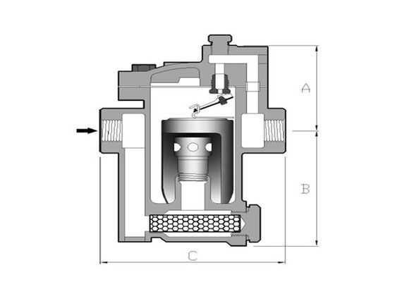 La trampa de vapor mecánica ligera selló completamente la trampa de vapor termostática del flotador