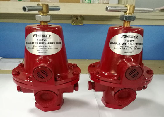 Gama opcional de la primavera del regulador de presión del propano de la etapa del modelo de Rego 1584 1ra para la hornilla de gas del LPG