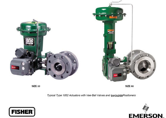 Fisher actuador de la válvula de diafragma de la vuelta de 1052 primaveras, actuador rotatorio del diafragma