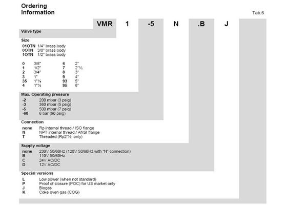 Aleación de aluminio de apertura rápida de la sola etapa de la válvula electromagnética de Rexroth de la seguridad del modelo de la marca VMR de Elektrogas