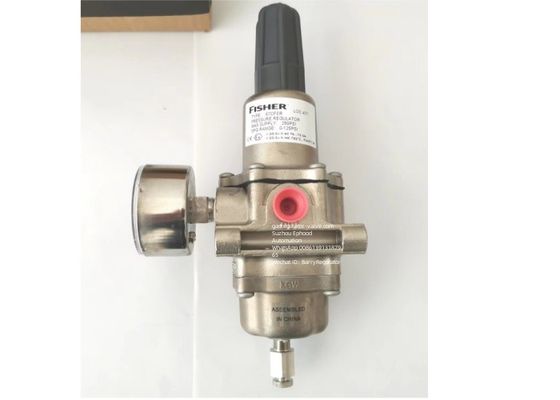 Regulador de gas Fisher con cuerpo de acero inoxidable y presión de entrada de 250 psi para aplicaciones en alta mar